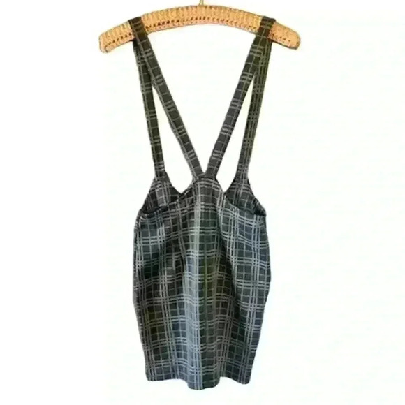 Forever 21 Gray Plaid Miniskirt Overall Dress, size XS - Picture 3 of 5